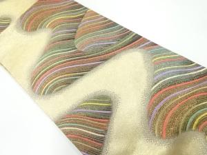 流水模様織出し袋帯